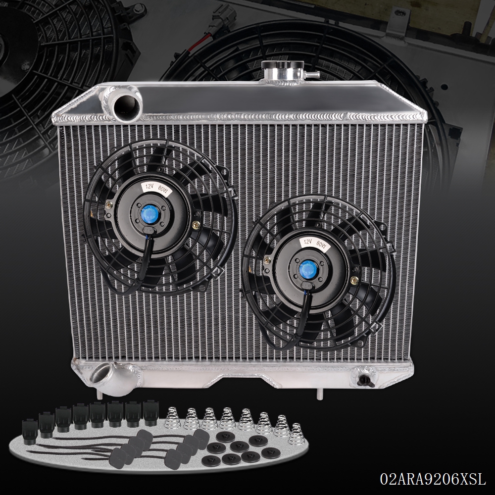 Aluminum Performance Radiator+9 /" Fan For FORD MUSTANG 4.0L-5.4L MT//MANUAL 05-14