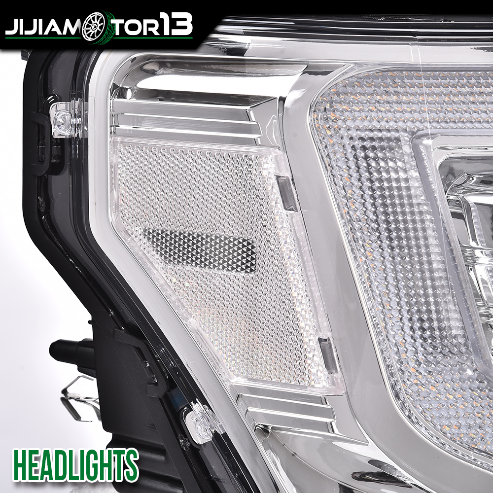 Fit For 2009-2014 Ford F-150 F150 2PCS Chrome Dual LED Projector Headlights DRL - Bild 9 von 13