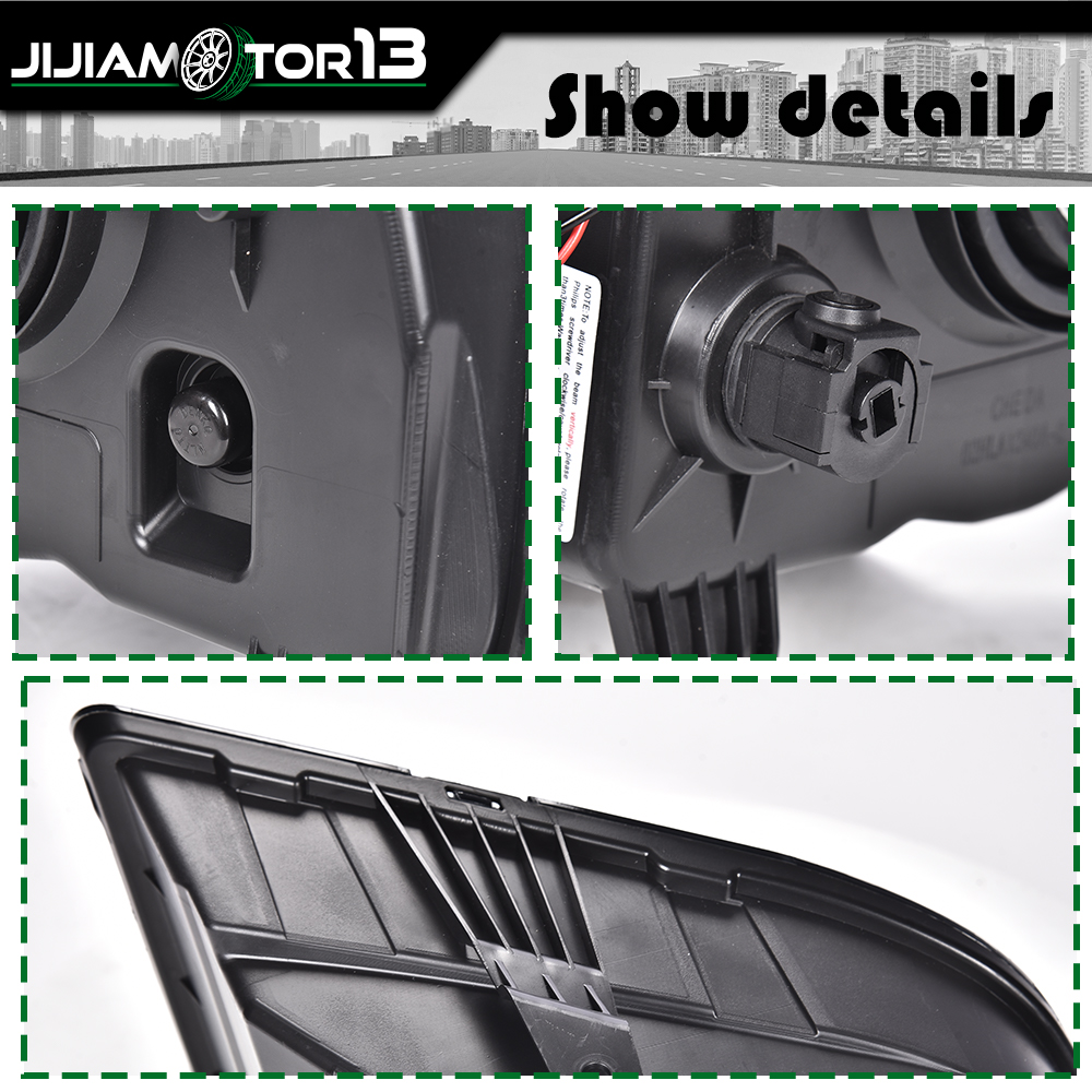 Carcasa cromada lente de humo faros halógenos lámpara apta para Ford Mustang 2005-2009 - Imagen 8 de 12