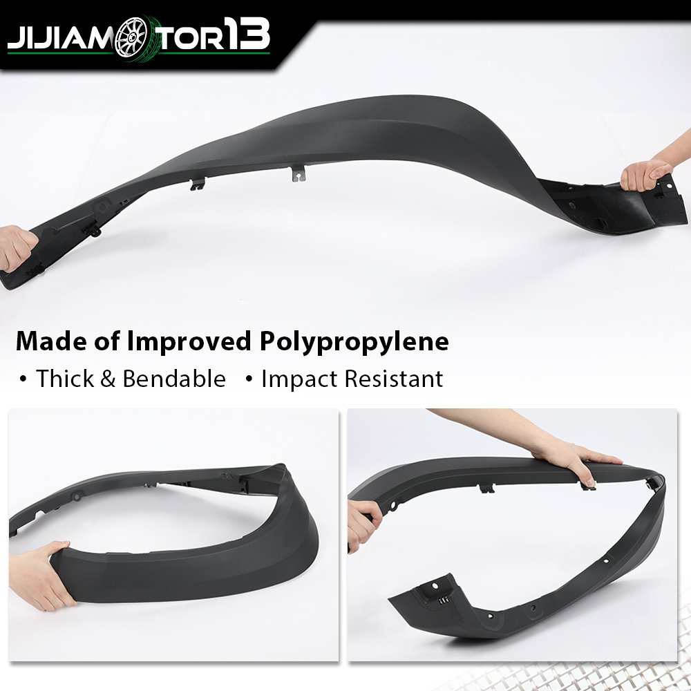 Black Fender Flares Pair For 2016-2023 Toyota Tacoma - Front Driver & Passenger Side - Bolt-On