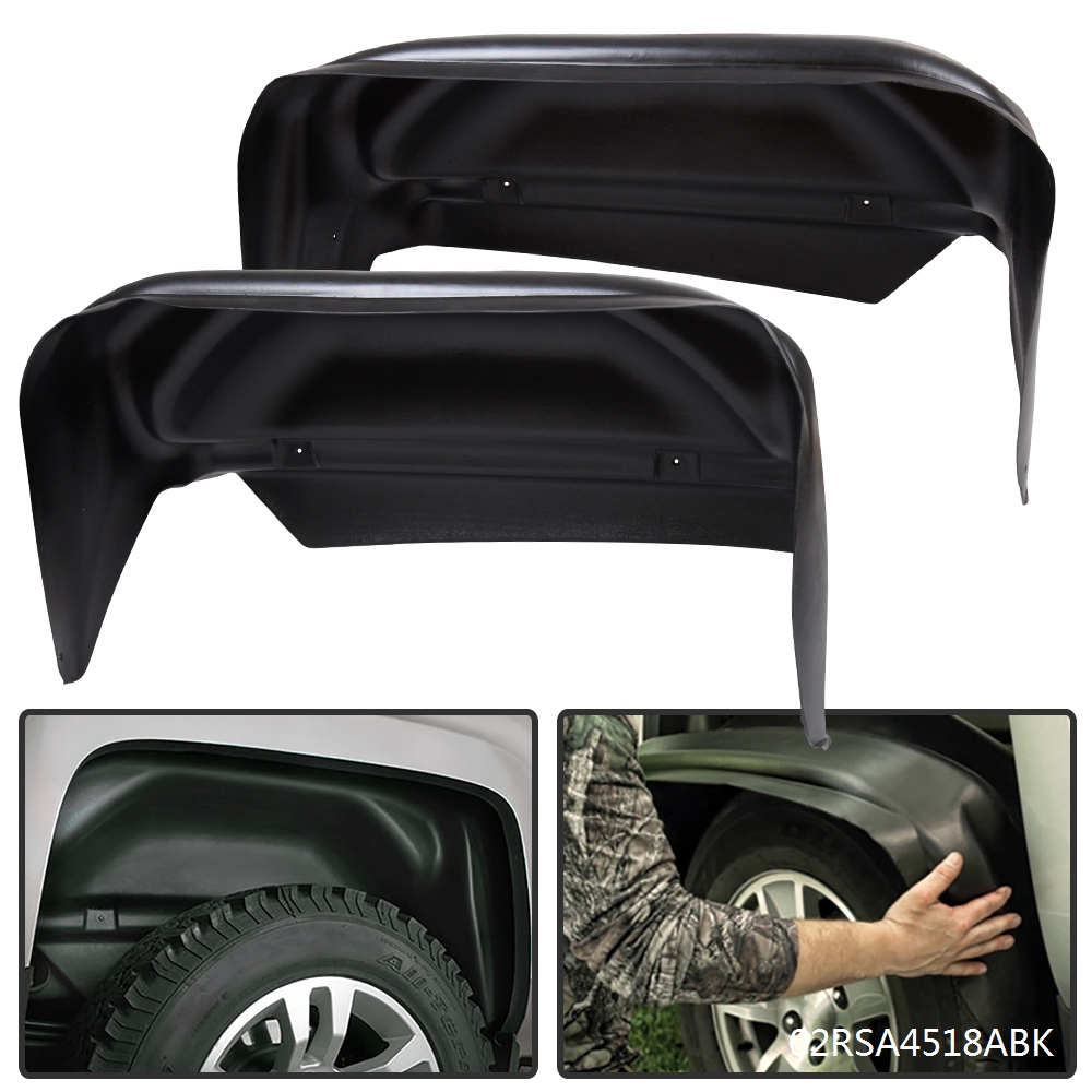 2pcs Wheel Well Guards For 1418 Chevy Silverado 1500 / 1519 2500 3500